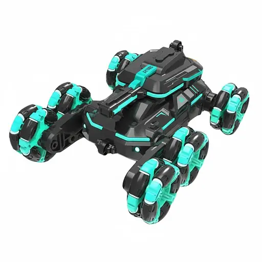 Радіокерована машинка-трансформер YL 81-01 з парогенератором, пультом 2.4 Ghz, акумулятором 3.7 V, підсвічуванням, Синя