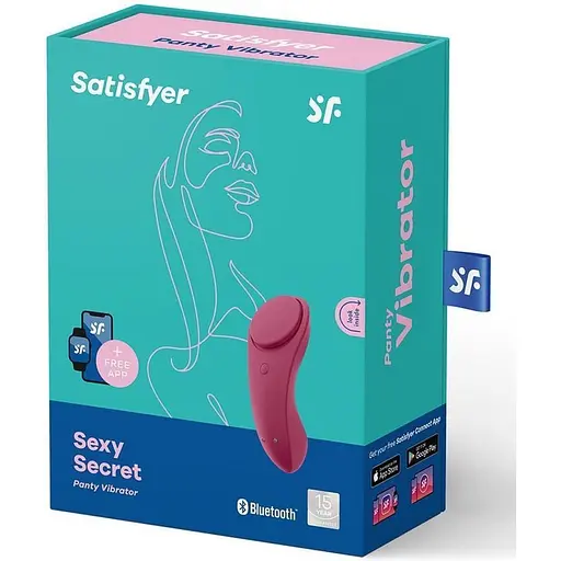 Кліторальний масажер для трусиків Satisfyer Sexy Secret 8.6 см бордовий - фото 7