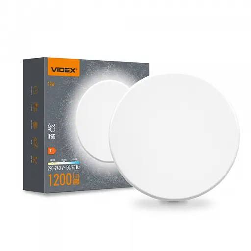 LED світильник настінний IP65 VIDEX WL03 12W 3000K-4000K-6500K White - фото 1