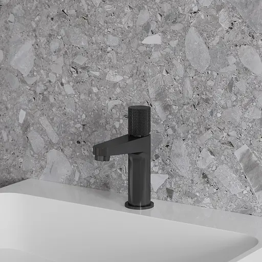 Змішувач для умивальника Omnires Contour anthracite CT8010AT Чорний матовий - фото 2