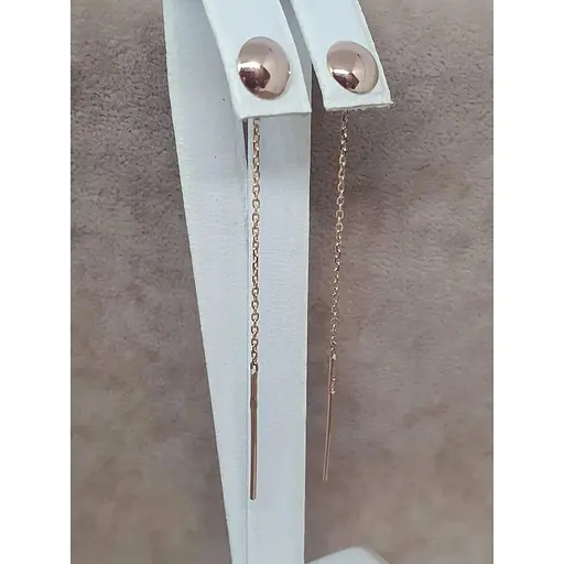 Золоті сережки-протяжки Tango. 580042 - фото 5