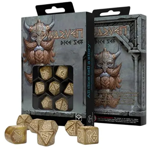 Набір кубиків Dwarven Dice Set: Gold , 7 шт. (RDWA08) - фото 1