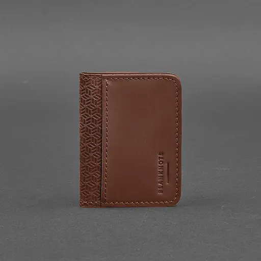 Кожаная обложка для ID-паспорта и водительского заседания 4.0 Карбон светло-коричневый Crazy Horse - фото 6