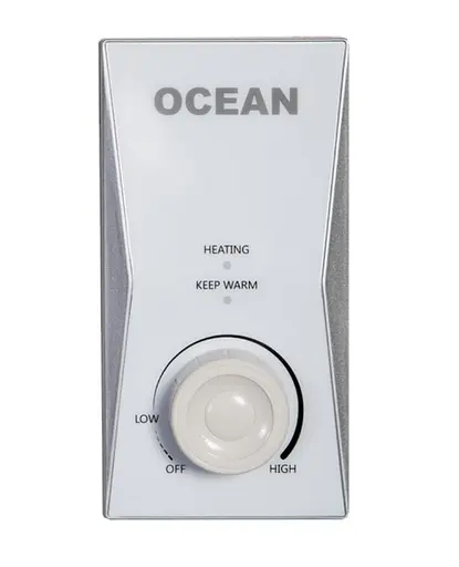 Водонагреватель Ocean FLAT BASIC 100 Л, 2 кВт, мокрый ТЭН, вертикальный, прямоугольный, белый (RZB100M ET+WT) - фото 5
