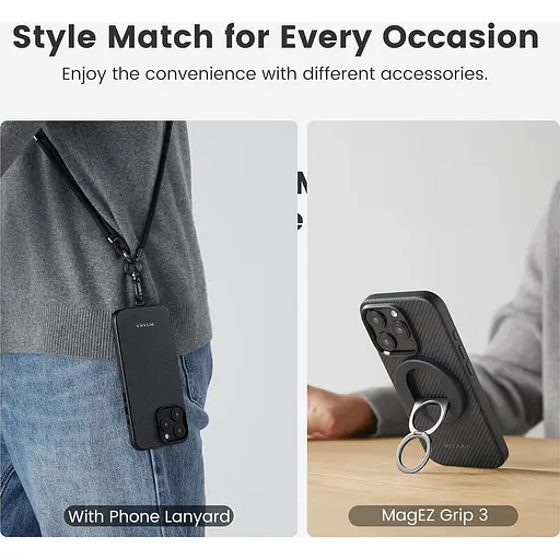 Оригінальний протиударний чохол Pitaka Military-Grade Protective Summa Case для iPhone 16 Pro Max 600D Black/Grey (KI1601PMPA) - фото 17