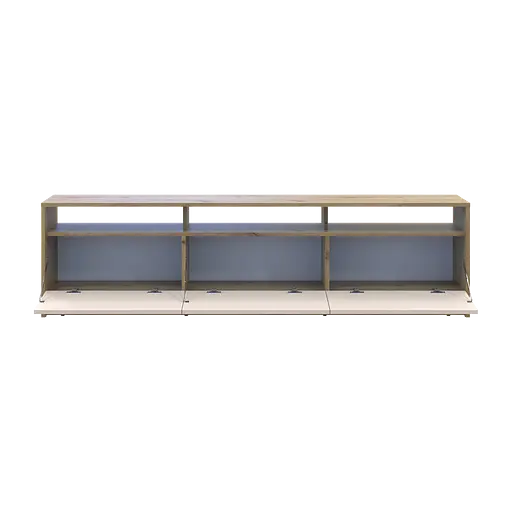 Тумба ТВ Doros U3 Дуб Артізан/Кашемір ДСП 180х33х43 (41516203) - фото 6