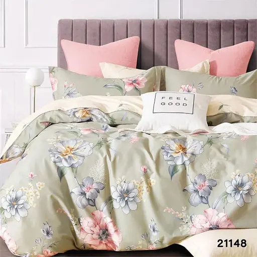 Комплект постільної білизни Viluta полуторний ранфорс 21148 100% бавовна - фото 1