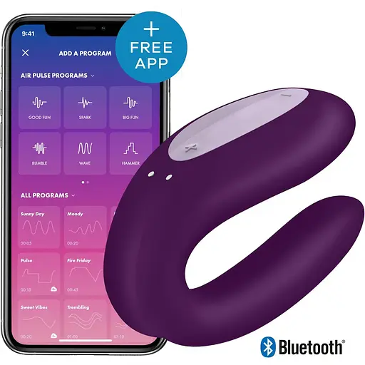 Смарт-вібратор для пар Satisfyer Double Joy Violet - фото 4