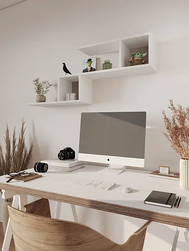 Полка-конструктор MebelStar 153,2x20x44,8 см Аляска белый (MBS-1797) - фото 3