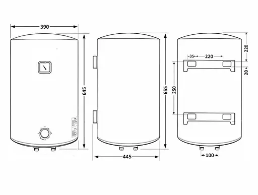 Водонагреватель электрический Thermo Alliance, 1500 Вт, мокрый ТЭН, 50 л универсальный, цилиндрический, серый (D50VH15Q2G) - фото 10
