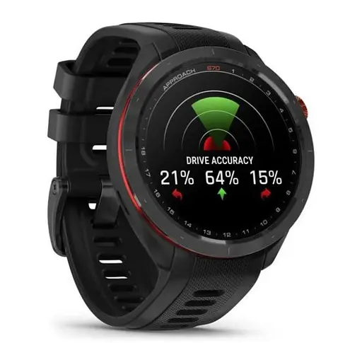 Смарт-годинник Garmin Approach S70 47mm B. Ceramic Bezel w. Black S. Band (010-02746-02/12) - фото 3