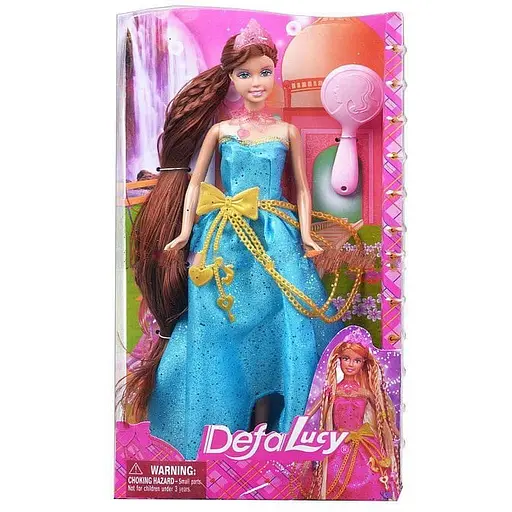 Кукла Defa Lucy Bambi 8195 Синее платье - фото 1