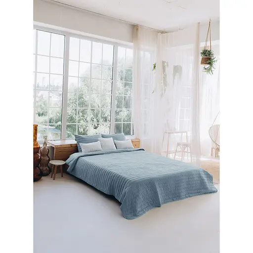 Набір Sonex Nassau: покривало двостороннє 240х220 см + наволочка 70х50 см 2 шт. темно-сірий (SO102518) - фото 8