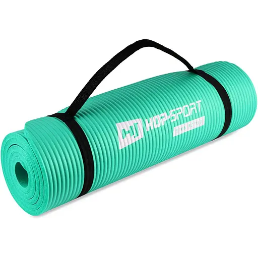 Мат для фитнеса и йоги Hop-Sport HS-N010GM 1см бирюзовый
