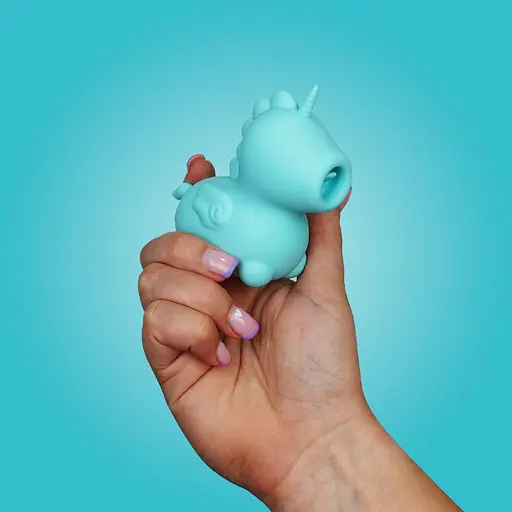 Вібратор для клітора Unihorn Mount'n Peak, 9 см (блакитний) - фото 9