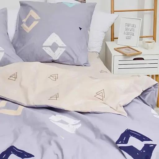 Комплект постільної білизни Viluta двоспальний ранфорс 20106 100% бавовна - фото 4