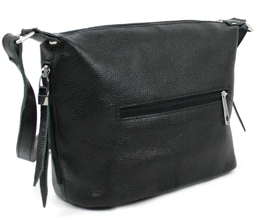 Кожаная сумка на плечо женская Borsacomoda 8х22х26 см sum0014266 - фото 6