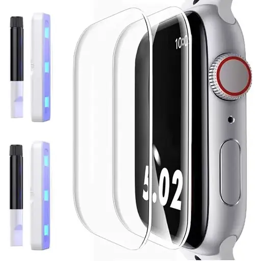 Защитное стекло DK CDK для Apple Watch 44mm (Series 4 / 5 / 6 / SE1 / SE2) UV Curved 2 шт. (09224) (clear) - фото 2