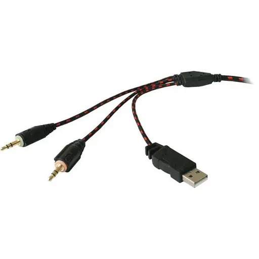 Игровые наушники Defender Lester 2.2м (Красно-черные) - фото 3