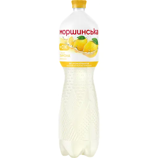 Напій Моршинська зі смаком лимону негазований 1.5 л - фото 1