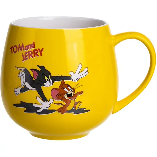 Чашка фарфоровая Tom and Jerry chase 400 мл FM-13TJB