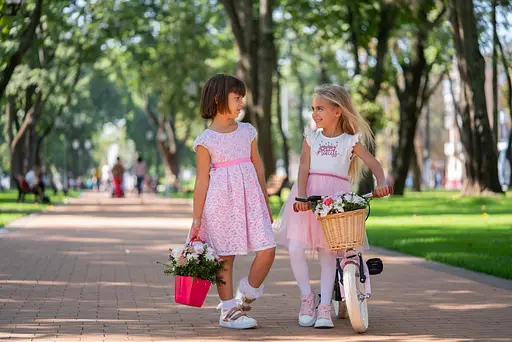 Miqilong Детский велосипед RM 12" розовый - фото 3