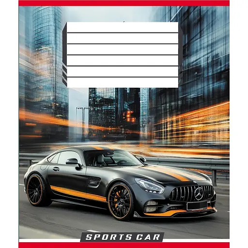 Зошит учнівський "На швидкості світла" Leader 036-570250K-1 в клітинку, 36 аркушів - фото 1