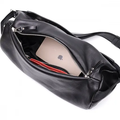 Чоловіча шкіряна бананка GRANDE PELLE sum0026735 - фото 4