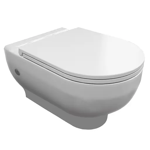 Унитаз подвесной Volle Virgo Rimless 13-23-455 с сидением Soft Close Slim, Белый - фото 1