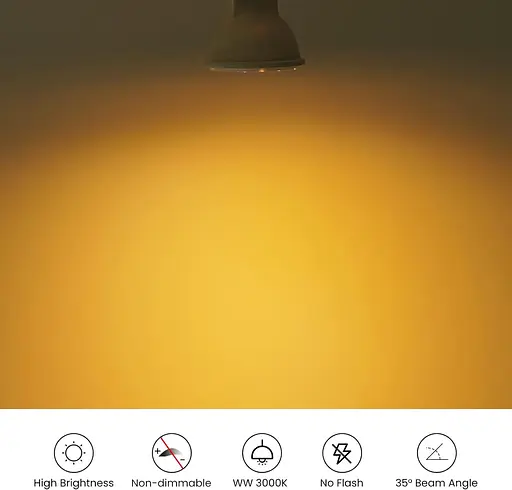 Bonlux Пакет із 6 світлодіодів 12 V 3 W GU4 Reflektor LED MR11 Spotlight Warm White 3000 K GU4 Bi-Pin 35MM 270LM Еквівалентно 25W - фото 3