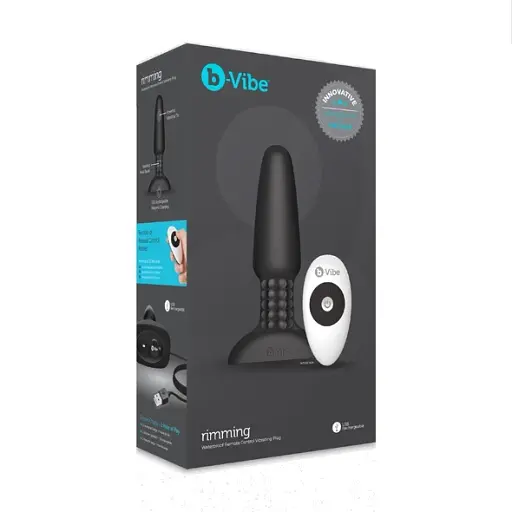 Анальная пробка B-Vibe Rimming Plug 2 15 см (черный) - фото 7