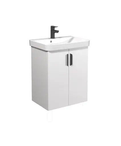 Тумба Мойдодир Idea 55-U з умивальником River 55 Білий універсальна Білий - фото 2