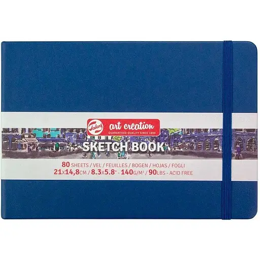 Блокнот для графики Royal Talens Art Creation А5 (14.8х21 см) 140г/м2 80л Navy Blue - фото 1