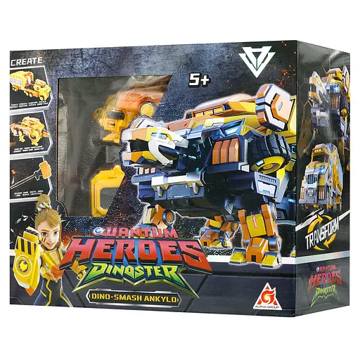 Динозавр-трансформер Dinoster - Мега Дино-Смеш Анкило  - фото 3