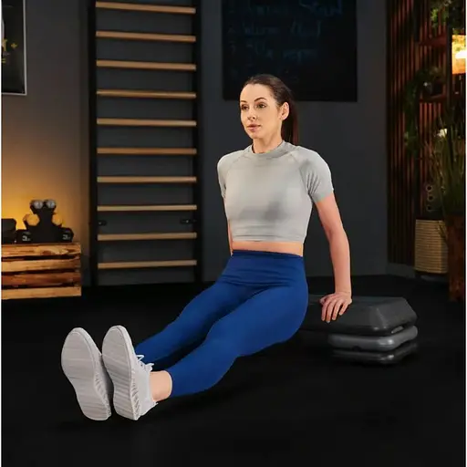 Степ платформа Trex Sport TX-038PAS до аеробіки 3-рівнева чорна - фото 6