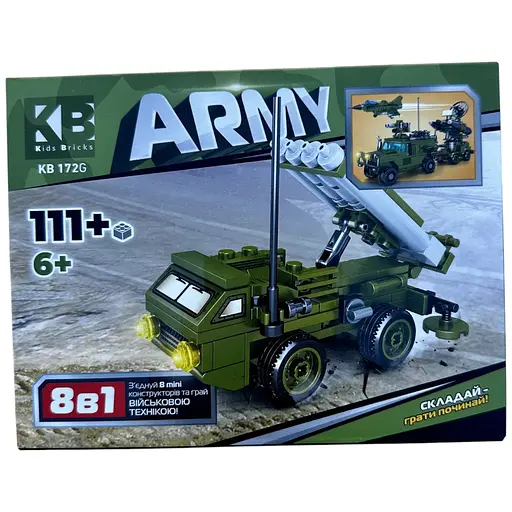 Конструктор Limo Toy Військовий Транспорт, 83 деталі (KB 172) 111