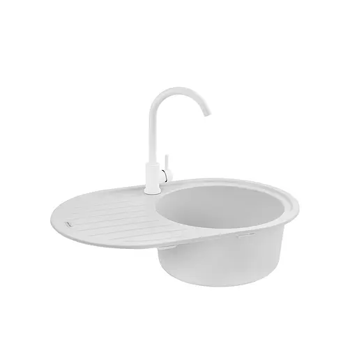 Кухонная мойка Kroner KRP Komposit GRA - 7750 (CV027419) - фото 4