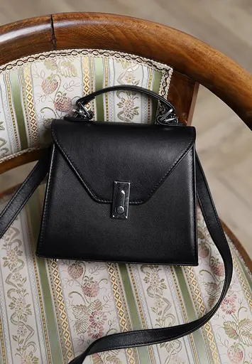 Жіноча шкіряна сумка Futsy Чорна - фото 9