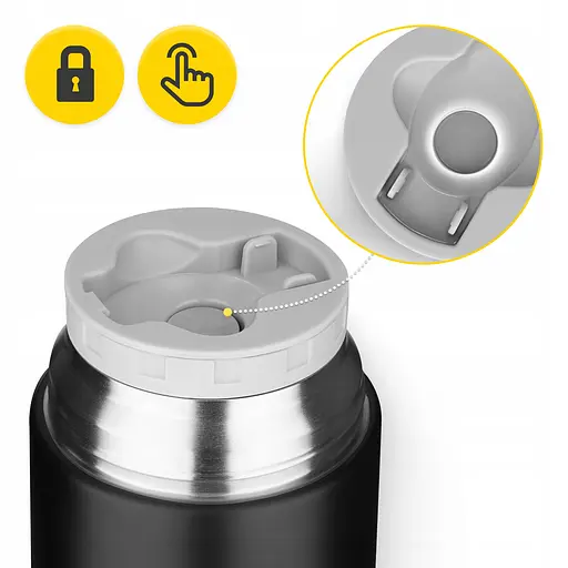 Термос для еды Mountain Goat 0.72 л с ложкой Black (P-5905973406956) - фото 5