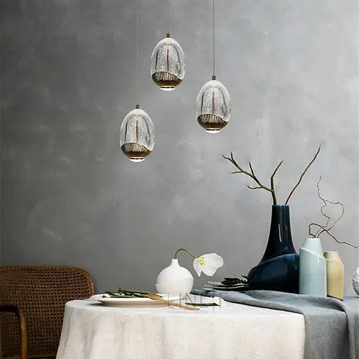 Светильник со сферическим подвесом 13х10 см в золотой оправе | Line F | Арт. MJ200-130 - фото 1