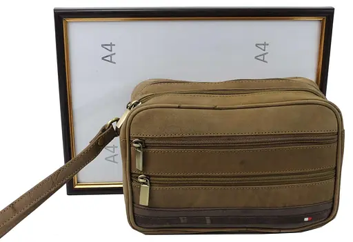 Чоловіча шкіряна барсетка Always Wild 23х15х10 см acs0018085 - фото 6