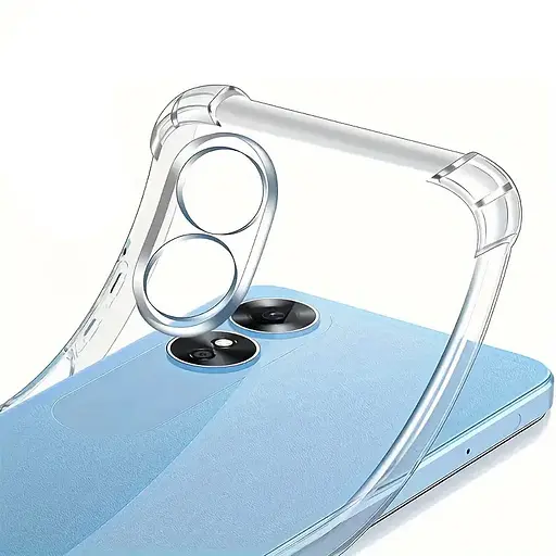 TPU чохол Getman Ease logo посилені кути Full Camera для Oppo A98 Безбарвний прозорий - фото 4