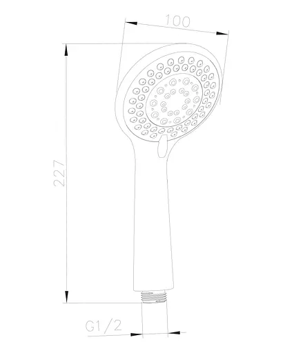 Ручной душ Imprese W100SL1, Хром - фото 2