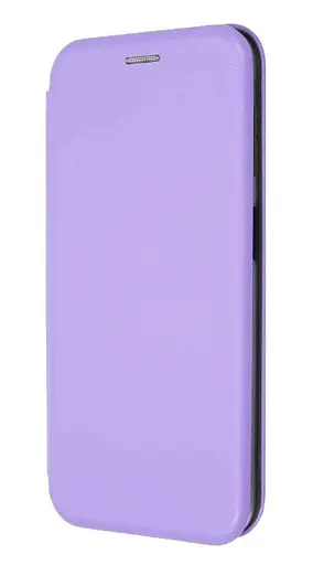Чехол книжка Samsung Galaxy A22 4G эко-кожа Premium Case для смартфона Лиловый - фото 1