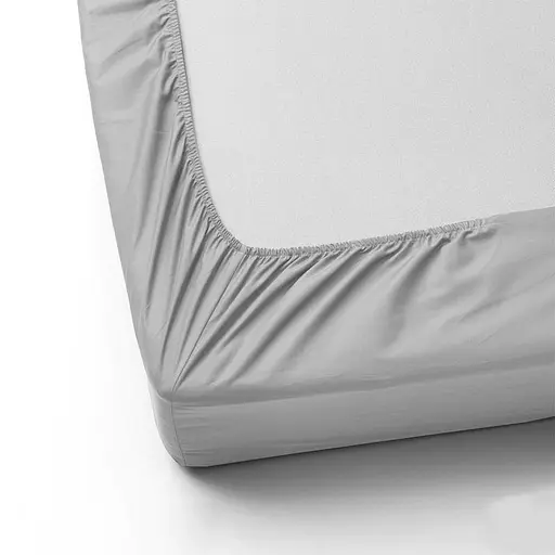 Простирадло на гумці 100х200 см мікрофібра сірого кольору 327836 - фото 2