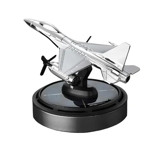 Ароматизатор для автомобіля Винищувач B2 f16 на сонячній батареї Сріблястий