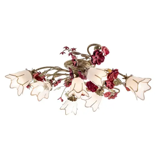 Люстра стельова Brille флористика E14 60W GR (BKL-512S/7) - фото 5