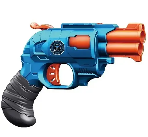 Пистолет ВТ326 Turbo Attack Force с двойным дулом и мягкими патронами 6шт (6953481524326) - фото 2