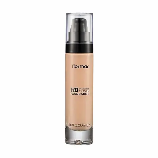 Тональна основа для обличчя Flormar Invisible Cover HD, spf 30, відтінок 40 (Light) (8000019544918) - фото 1