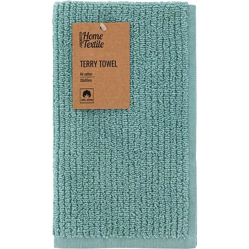 Рушник махровий Ardesto Air 30х50 см 100% бавовна бірюзовий (ART2130SA)  - фото 1